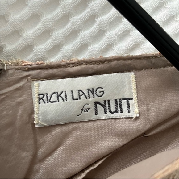 Ricki Lang for Nuit size 10 dress taupe lace going out party occasion fairy - Picture 6 of 8